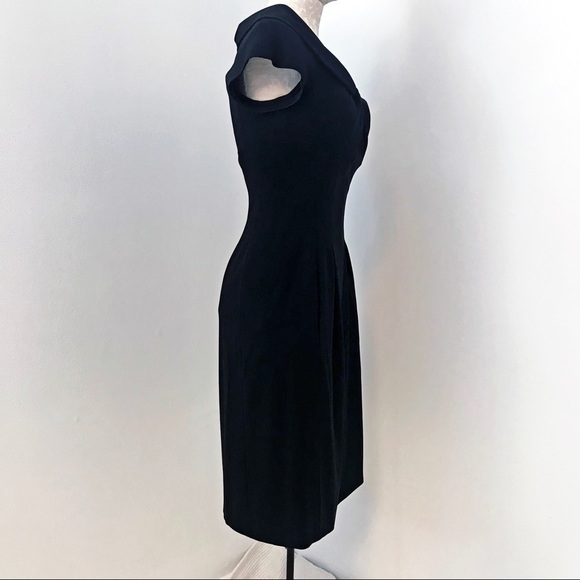 Vintage Moschino 6 Retro Work Cocktail Dress Black - Picture 6 of 12